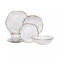 Aparelho Jantar 30 Pçs Oxford Ryo Maresia + Saladeira 26cm
