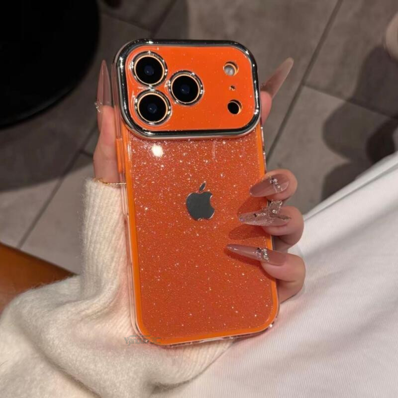 Luxo Céu Estrelado Glitter Caso De Telefone Para iPhone 17 16 15 14 13 12 Pro Max À Prova De Choque Doces Capa Macia em Oferta na Shopee