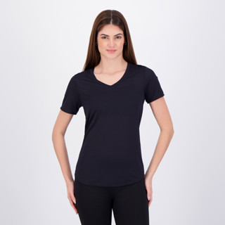 Camiseta Fila Training Crepe Flow Feminina Preta em Oferta na Shopee