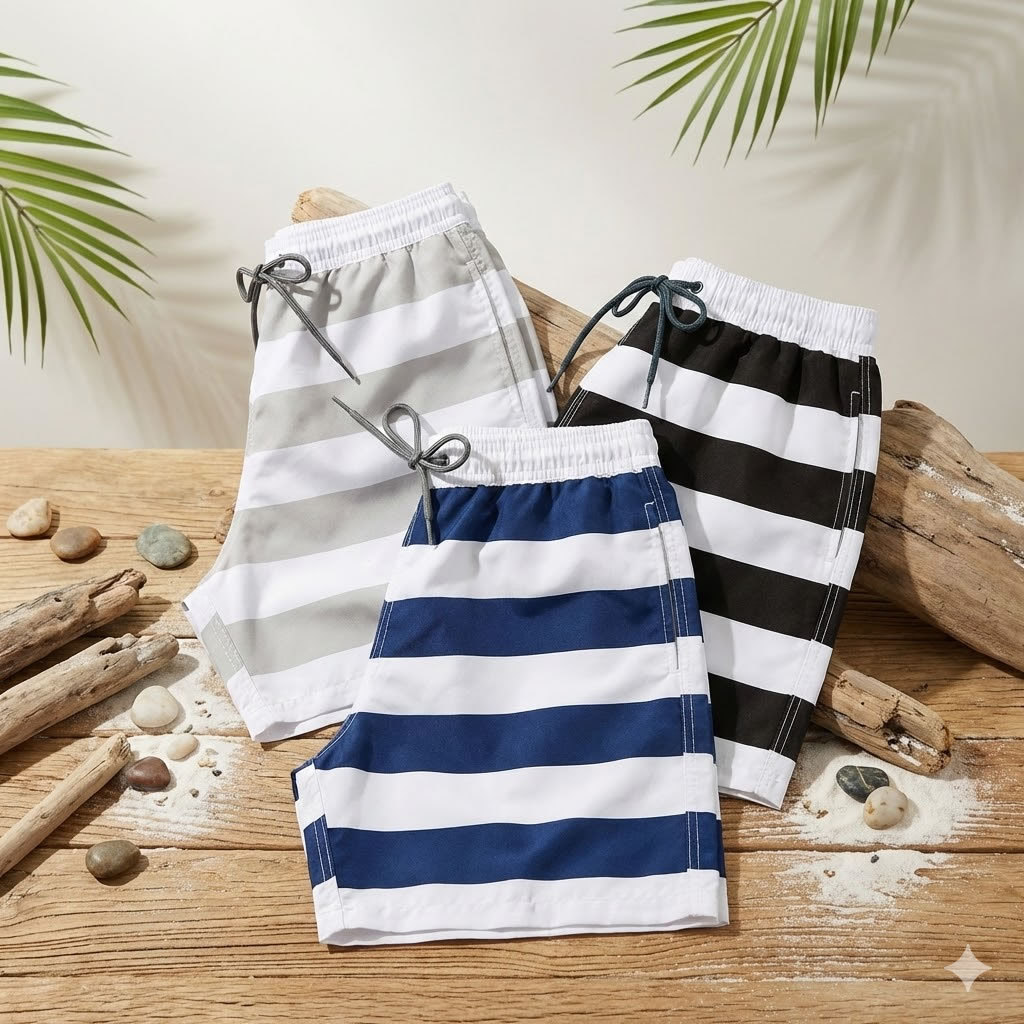 Kit até 2 Bermudas Masculinas Tactel Estilo Praia Alta Qualidade e Conforto Garantido em Oferta na Shopee