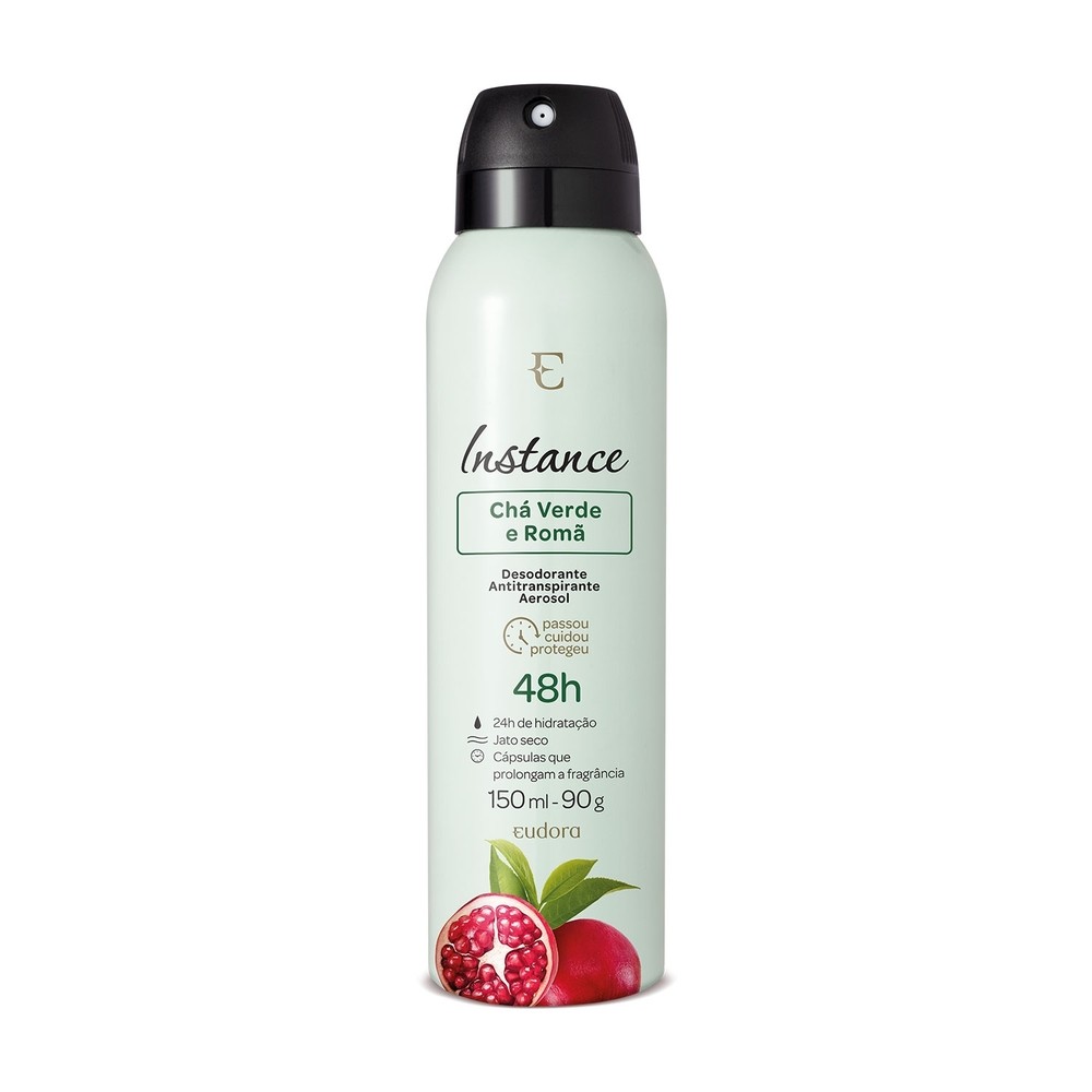 Eudora Instance Chá verde Romã Desodorante Aerosol 150ml