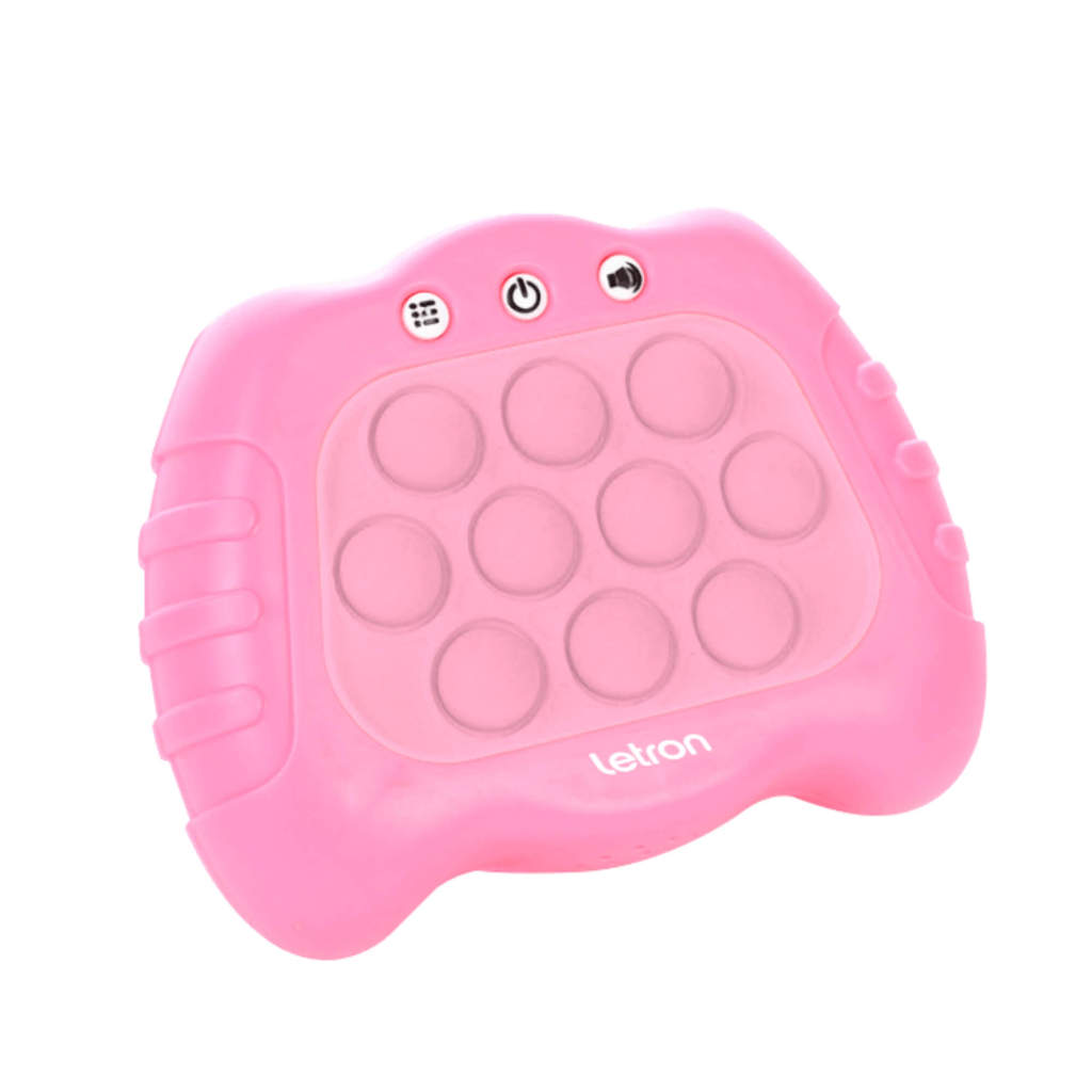 Jogo Pop it Rosa Letron - Brinquedo educativo com ativação sensorial Leo&Leo Leonora - 91901