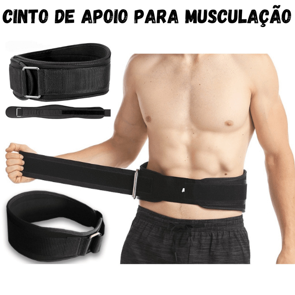 Cinturão de apoio para musculação academia agachamento cinto de proteção lombar e costas