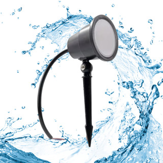 Luminária de Jardim LED 5W COB Branco Quente, Frio e Verde Bivolt