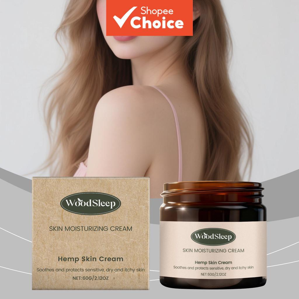 Creme Nutritivo para a Pele 60g com Óleo de Semente de Cânhamo, Manteiga de Karité e Vitamina E para Hidratação