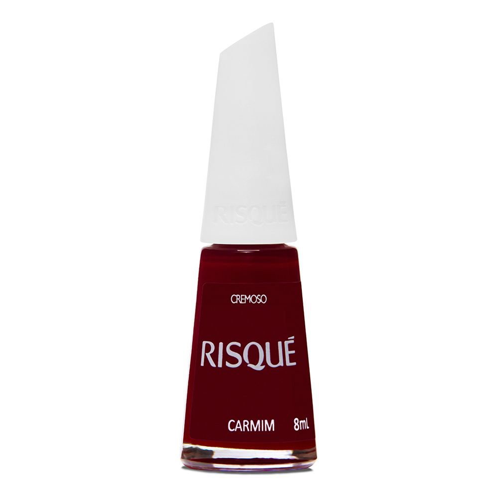 Esmalte Risque Cremoso Carmim 8ml em Oferta na Shopee