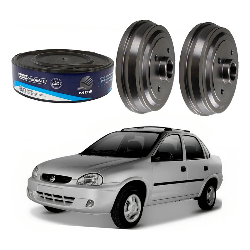 Tambor Freio Traseiro, Corsa Classic 1.0 1997 A 2010 em Oferta na Shopee