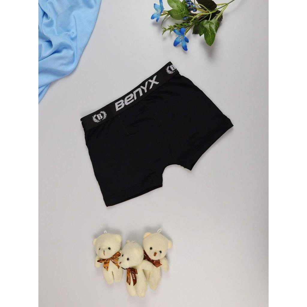Kit 3 Cuecas Box Boxer Infantil Microfibra  liso CORES E/OU ESTAMPA SORTIDAS/ALEATÓRIA