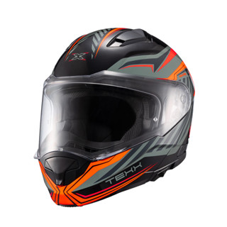 Capacete Moto Texx Kratos Nomade Preto Laranja Cinza em Oferta na Shopee