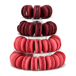 Torre Para Macarons Suporte Expositor Doces 4 Pisos