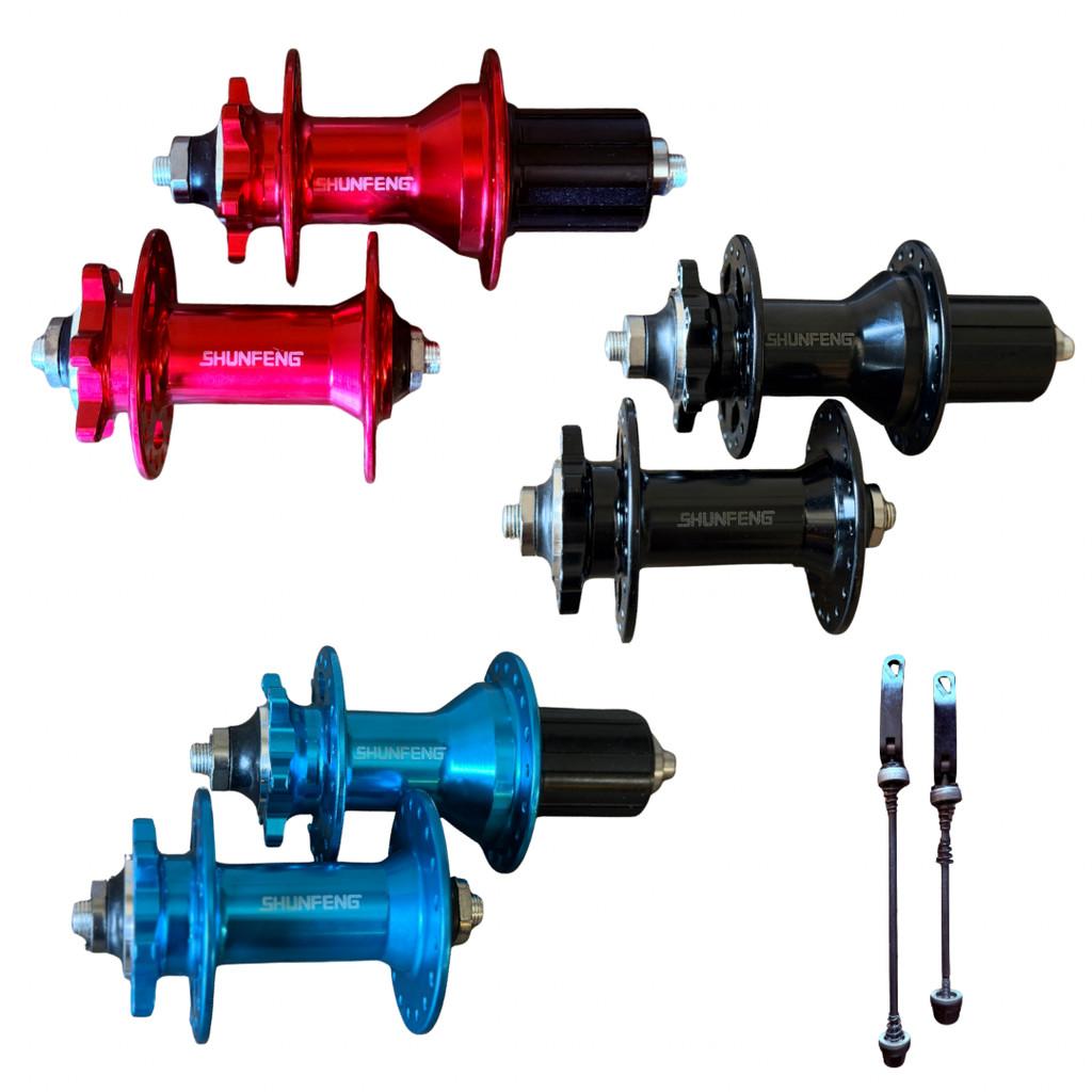 Par de Cubo Barulhento Shufeng K7 Dianteiro e Traseiro Alumínio 36 Furos em Oferta na Shopee