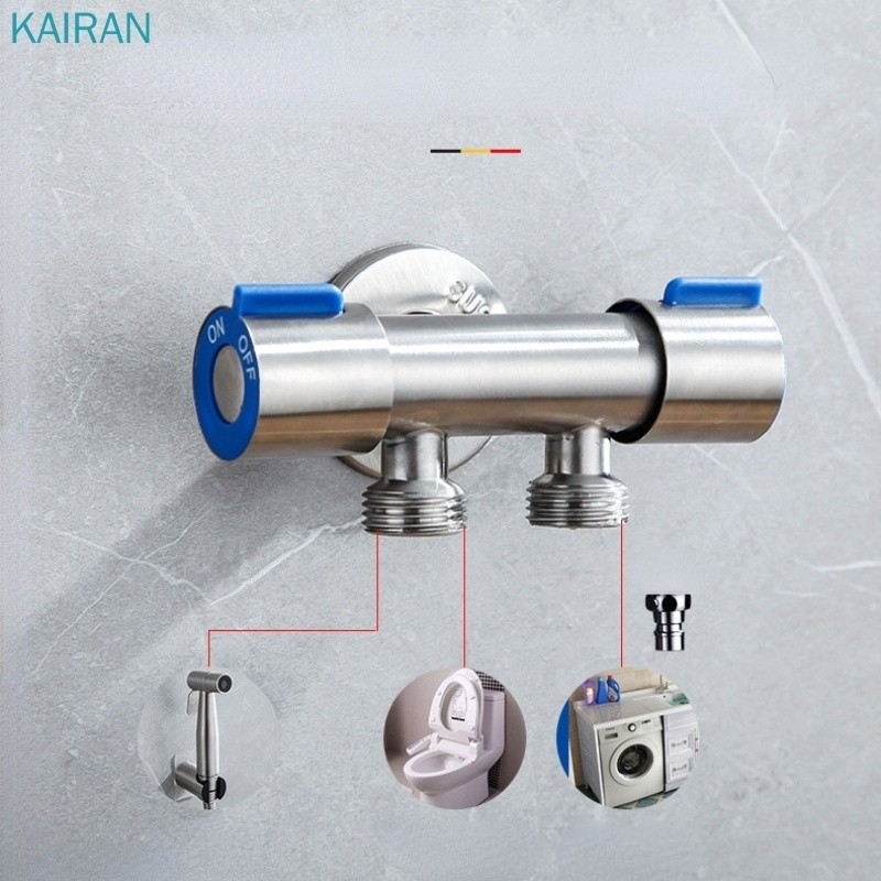 Registro Torneira Válvula Dupla Saída 1/2 Para Banheiro Cozinha Área De Serviço Lavabo em Oferta na Shopee