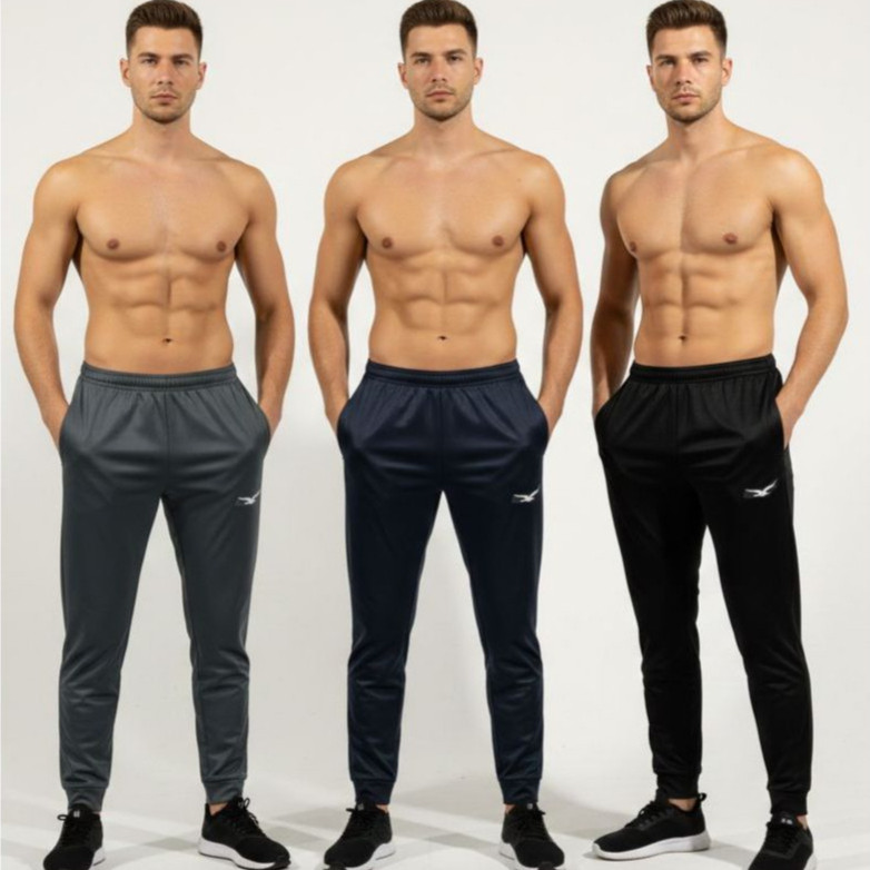 Combo de Calças Adulto Jogger Forrada Com 3 Uniddaes  Calça Masculina Para Treino Casual Slim Fit Origins