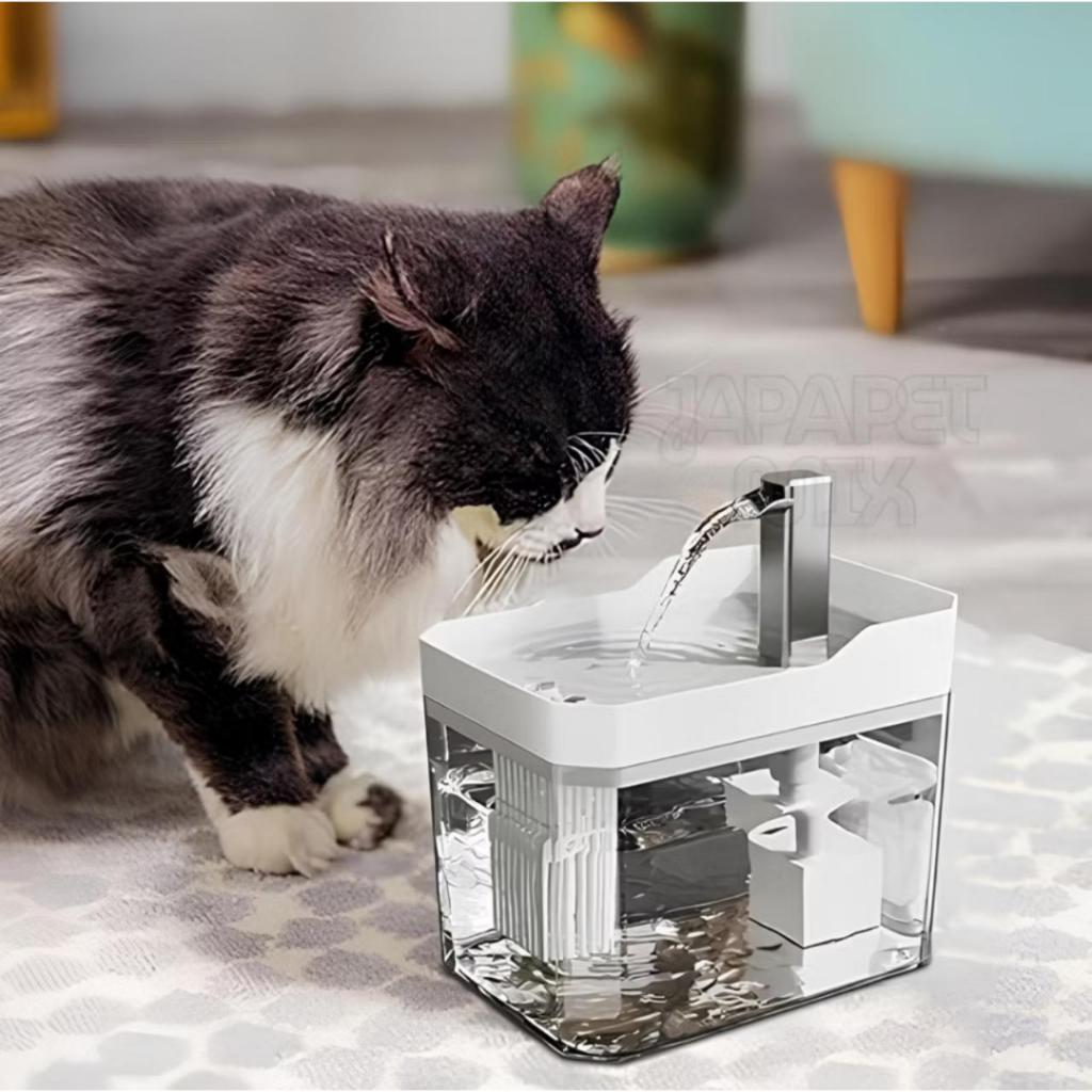 Fonte Para Gatos Automática Bebedouro Purificador de Água 1,5L E 2,5L Bivolt C/Filtro