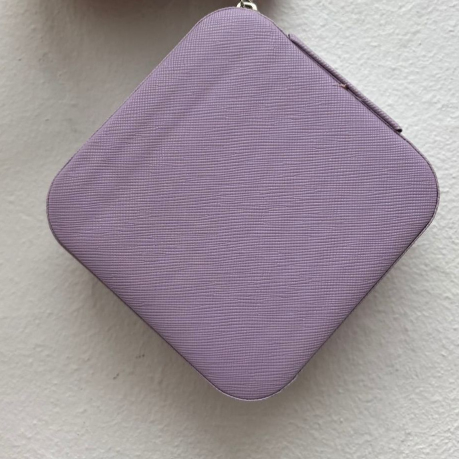 KIT3-6-9 Caixa de armazenamento portátil para joias, colar, brincos, anel, caixa de armazenamento em Oferta na Shopee