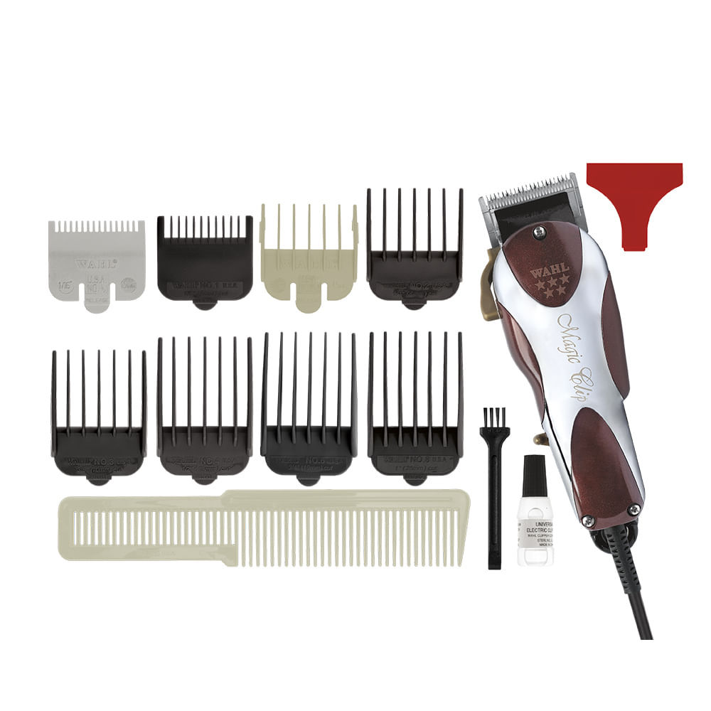 Wahl Maquina de Corta Cabelo Magic Clip Com Fio 127v Motor Vibratório V9000 Para Barbeiros e profissionais de salão