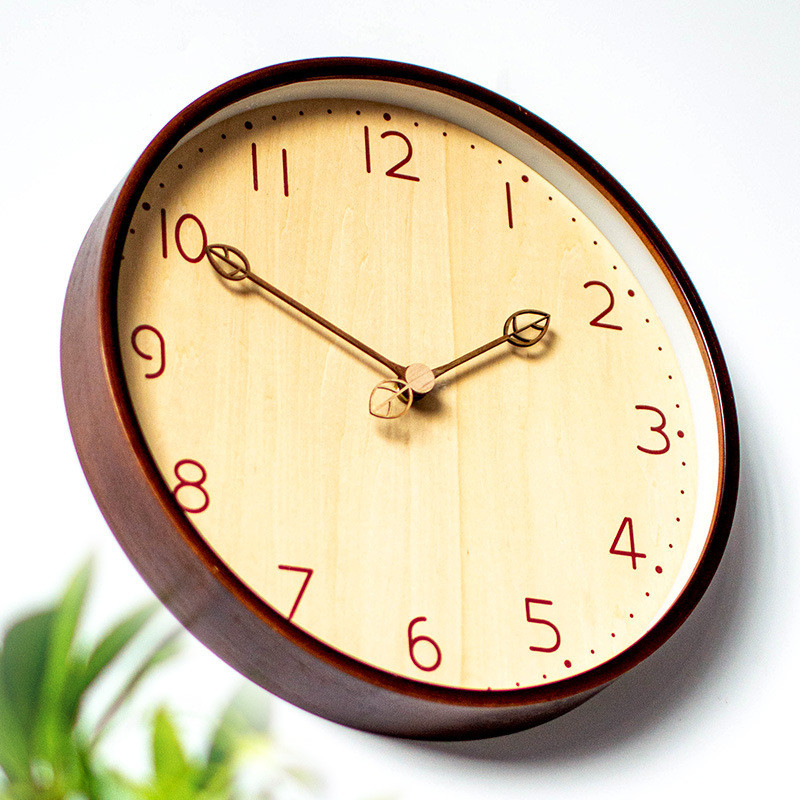 relogio de parede relogio de parede grande relogio de parede cozinha 33cm relógio de parede de madeira maciça estilo Log