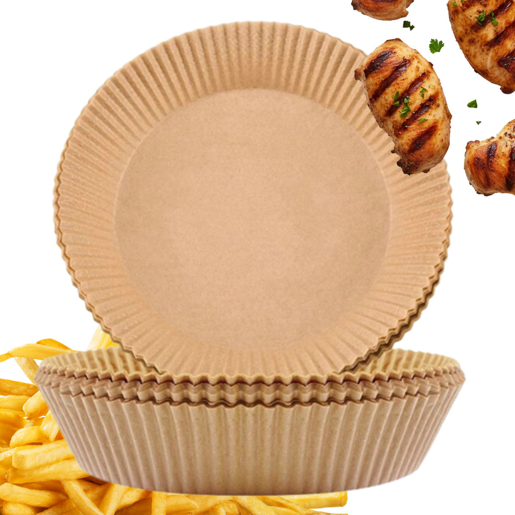 Papel Forro Air Fryer Antiaderente Forma Redonda Resistente A Calor CHEF D