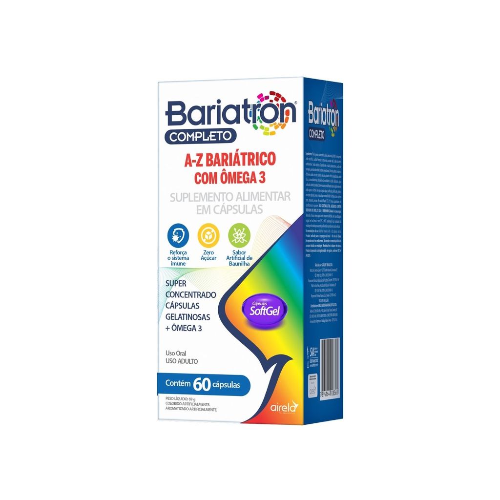 Bariatron Completo Ômega 3 Airela - 60 Cápsulas em Oferta na Shopee