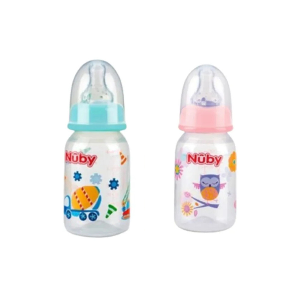 Mamadeira Nuby Anticólica 120ml para Recém-Nascido Sem BPA