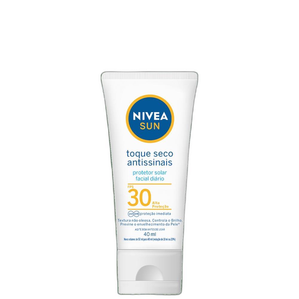 Nivea Sun Toque Seco Antissinais FPS 30 - Protetor Solar Facial 40ml