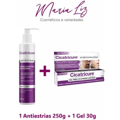 Kit Cicatricure Antiestrias Creme 250g + Cicatricure Gel 30g