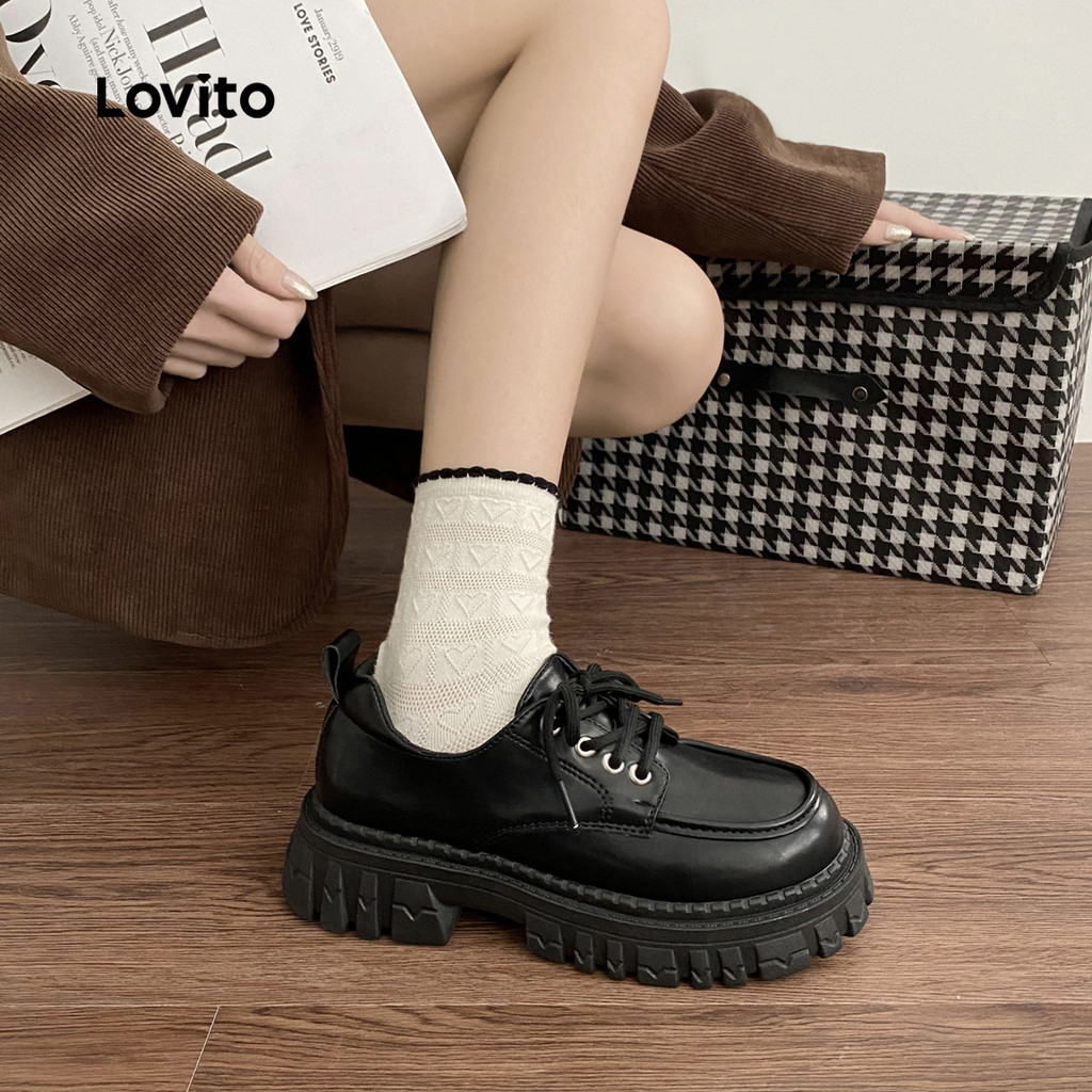 Lovito Sapatos de Barco para Mulheres em Estilo Casual e novo LFA103130 em Oferta na Shopee