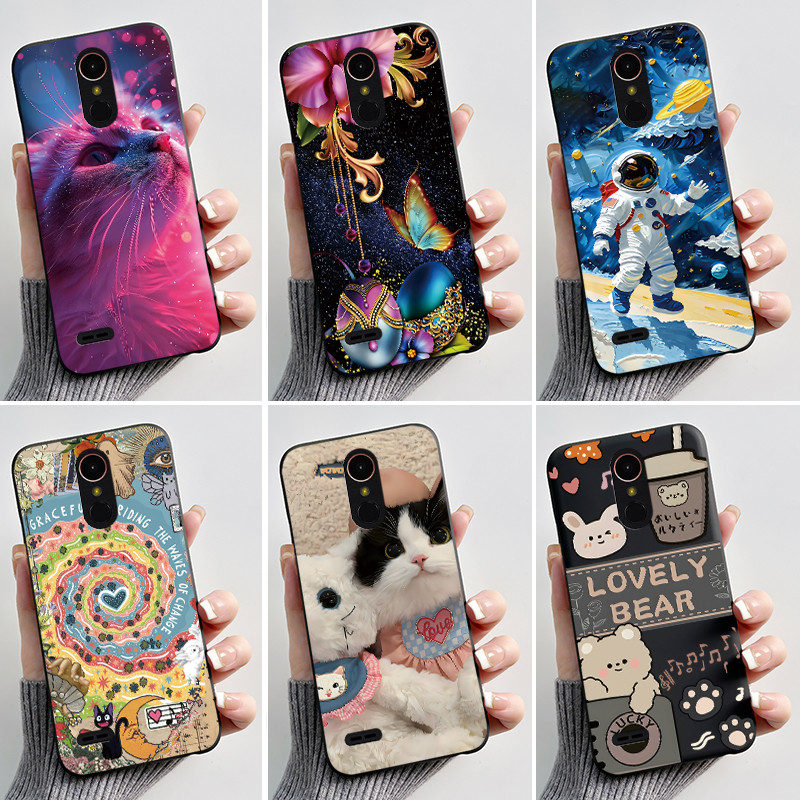 Invólucro Para LG K10 2017 Caso Macio M250 X400 LGM-K121K K121L Bonito Dos Desenhos Animados Telefone Capa Traseira 2018