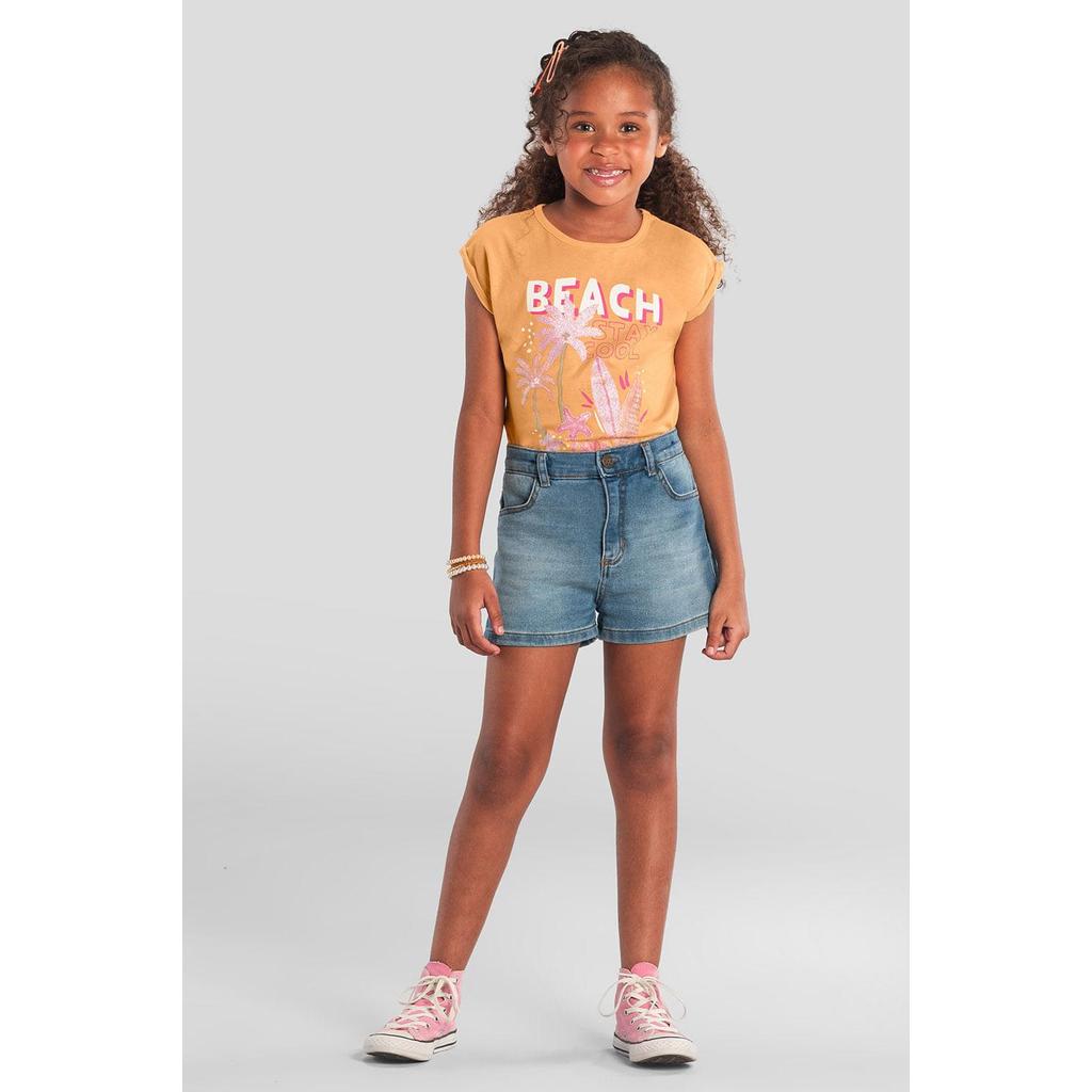 Blusa infantil menina florida Brandili - 12 em Oferta na Shopee
