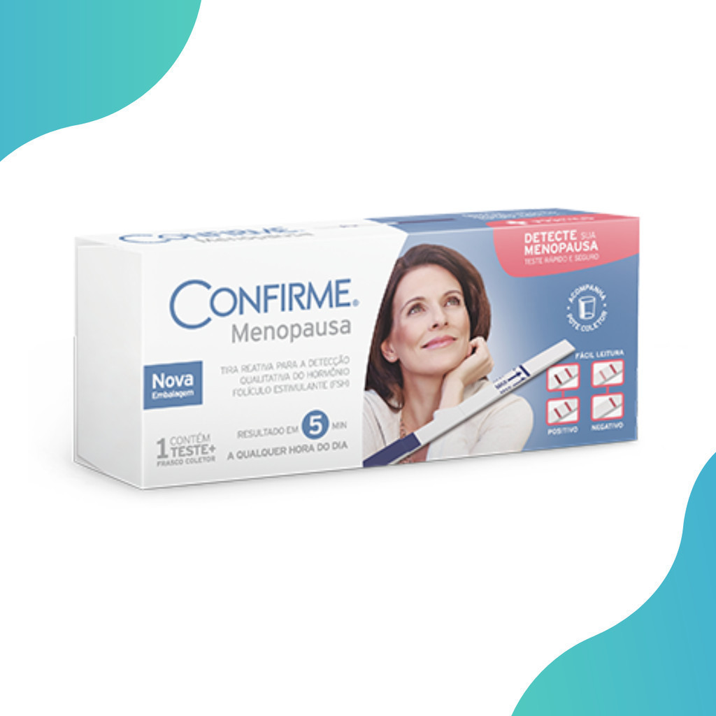 Teste De Menopausa Confirme 1 Teste + Frasco Coletor em Oferta na Shopee