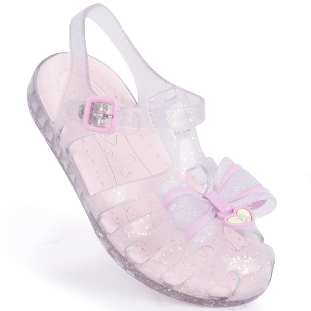 Sandália Infantil Feminina  WorldColors Lilly Kids - Gliter Furtacor/Rosa em Oferta na Shopee
