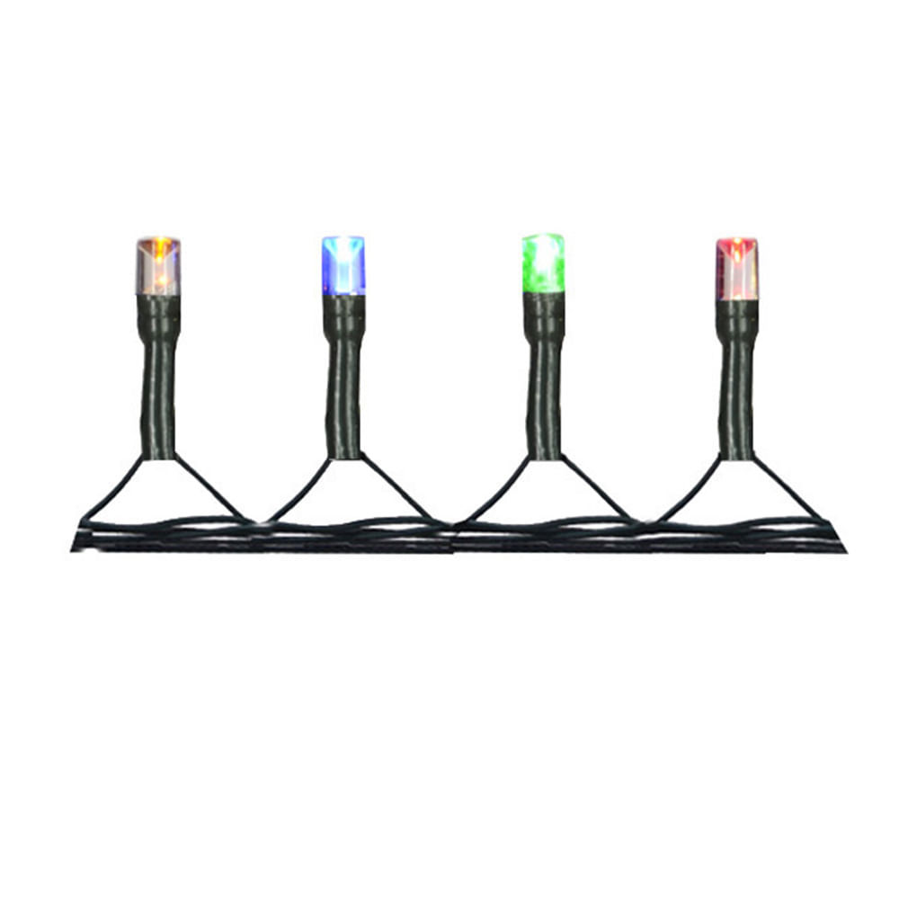 Cordão 100 LEDs Fio Verde com 8 Funções 220V Colorido 8m D&A