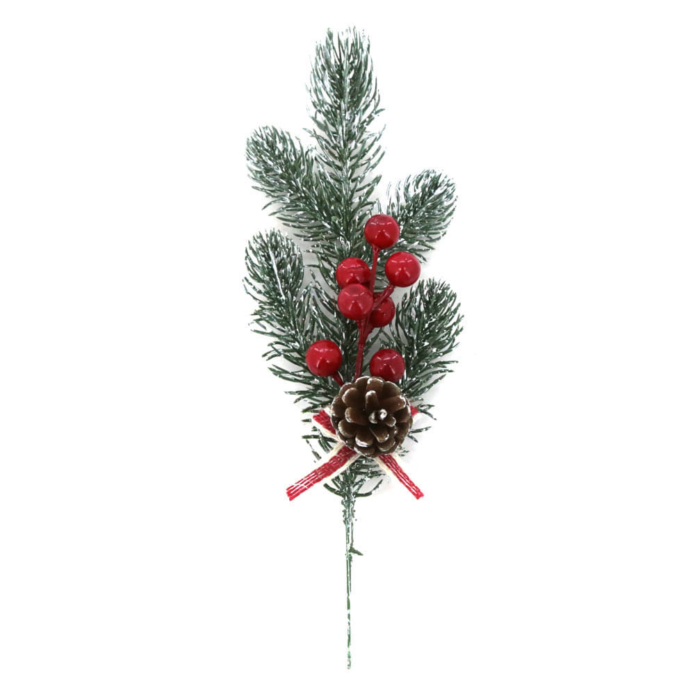 Enfeite de Natal Pick Frutos Le 25x12cm em Oferta na Shopee
