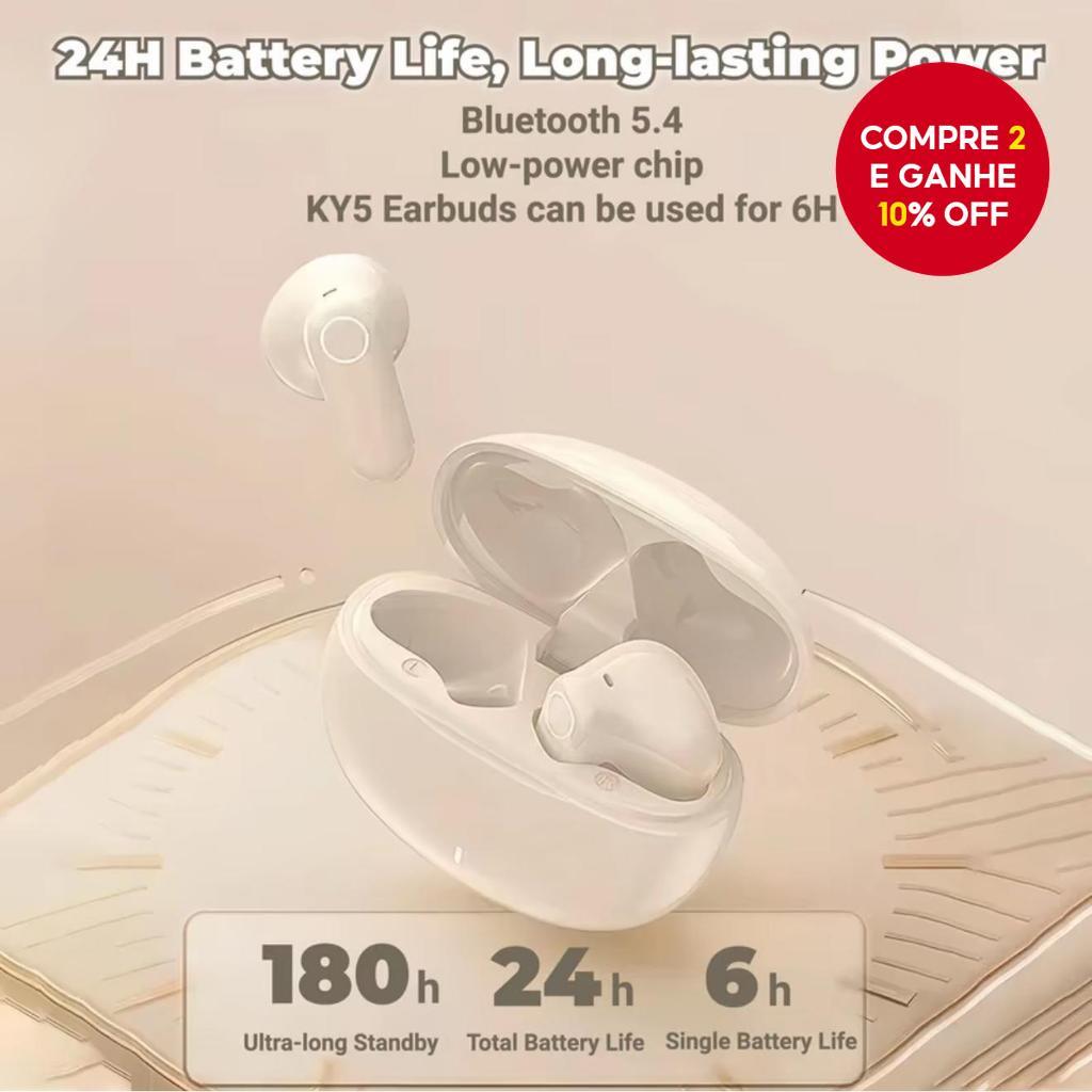  KY5 Fones de ouvido Bluetooth Fones de ouvido sem fio Mini Tamanho Controle por Toque Fone de Ouvido de Alta Qualidade