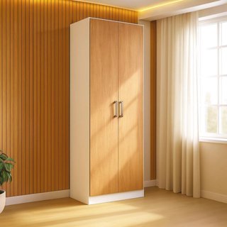 Armário Multiuso 2 Portas 5 Prateleiras Menezes Branco/Manchester em Oferta na Shopee