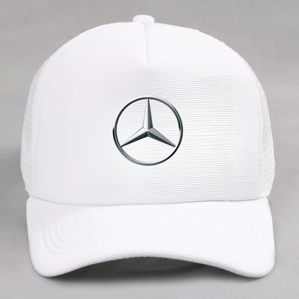 Boné Trucker Mercedes F1 Masculino Ajustável Corrida Aba Curva Automobilismo Casual e Elegante