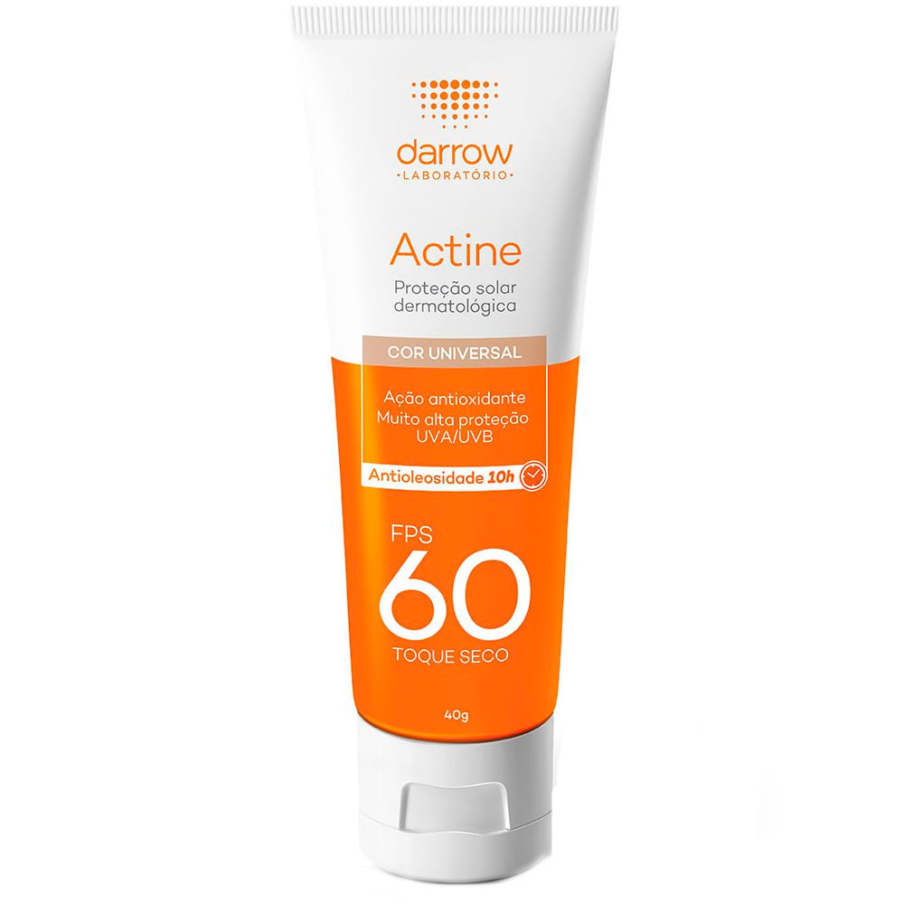 Protetor Solar Actine Color Antioleosidade Toque Seco FPS 60 40g