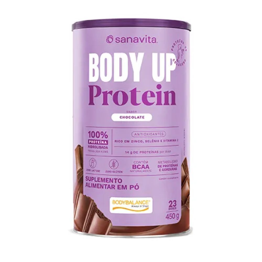 Body Up Protein Sanavita 14g de Proteína Sabor Chocolate 450g