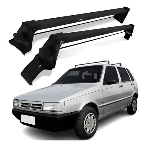 Rack Teto Bagageiro Suporte 4 Portas Uno Mille Até 2013 Pret