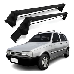 Rack Teto Bagageiro Suporte 4 Portas Uno Mille Até 2013 Pret