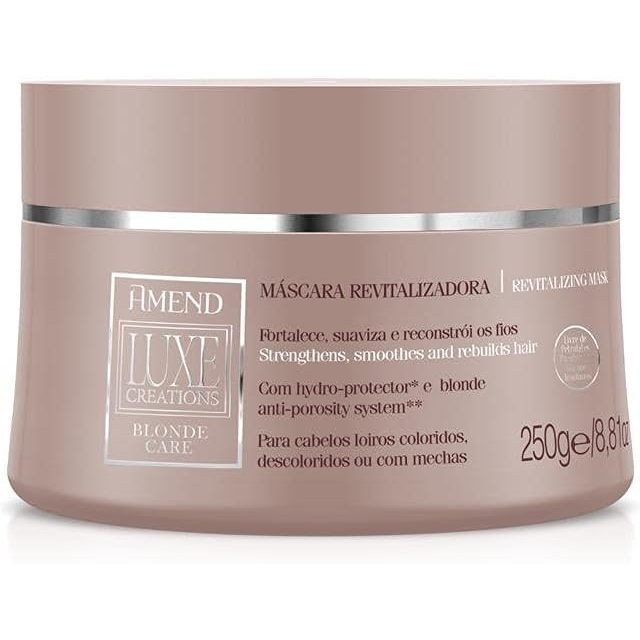 Máscara Amend Luxe Creations Blonde Care 250g – Tratamento para Loiros Perfeitos ✨