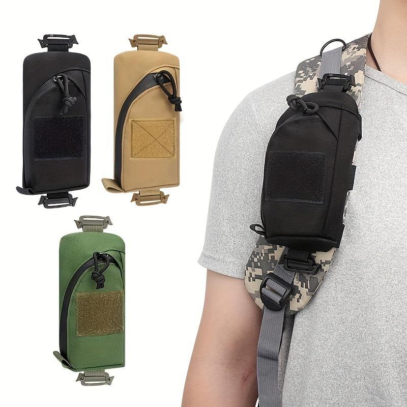 Bolsa tática multifuncional para uso externo, ideal para acessórios EDC e montanhismo.