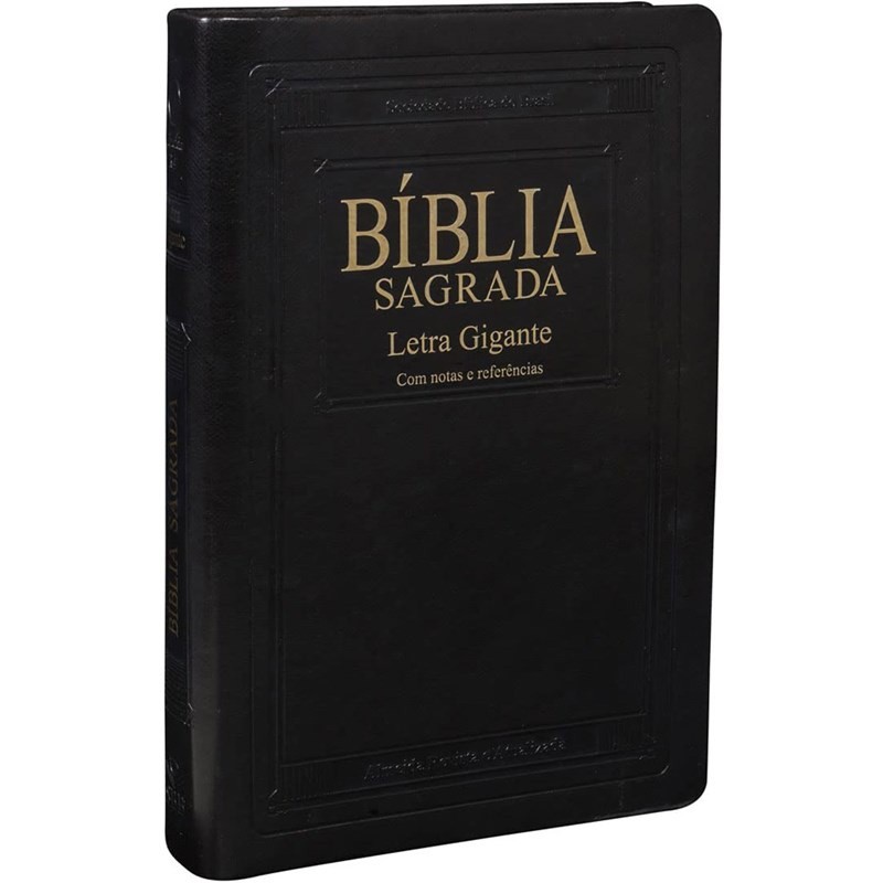 Bíblia Sagrada | Letra Gigante | ARA | Capa Preta Nobre | Notas e Referências C/  Índice em Oferta na Shopee