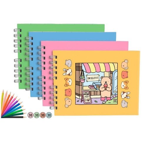 Livro Colorir Criatividade Infantil Atividades 50 Folhas Sorteadas Diversao Sortido