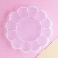 Caixa Organizadora Flor 13 Divisórias 15.5x2.4cm Transparente
