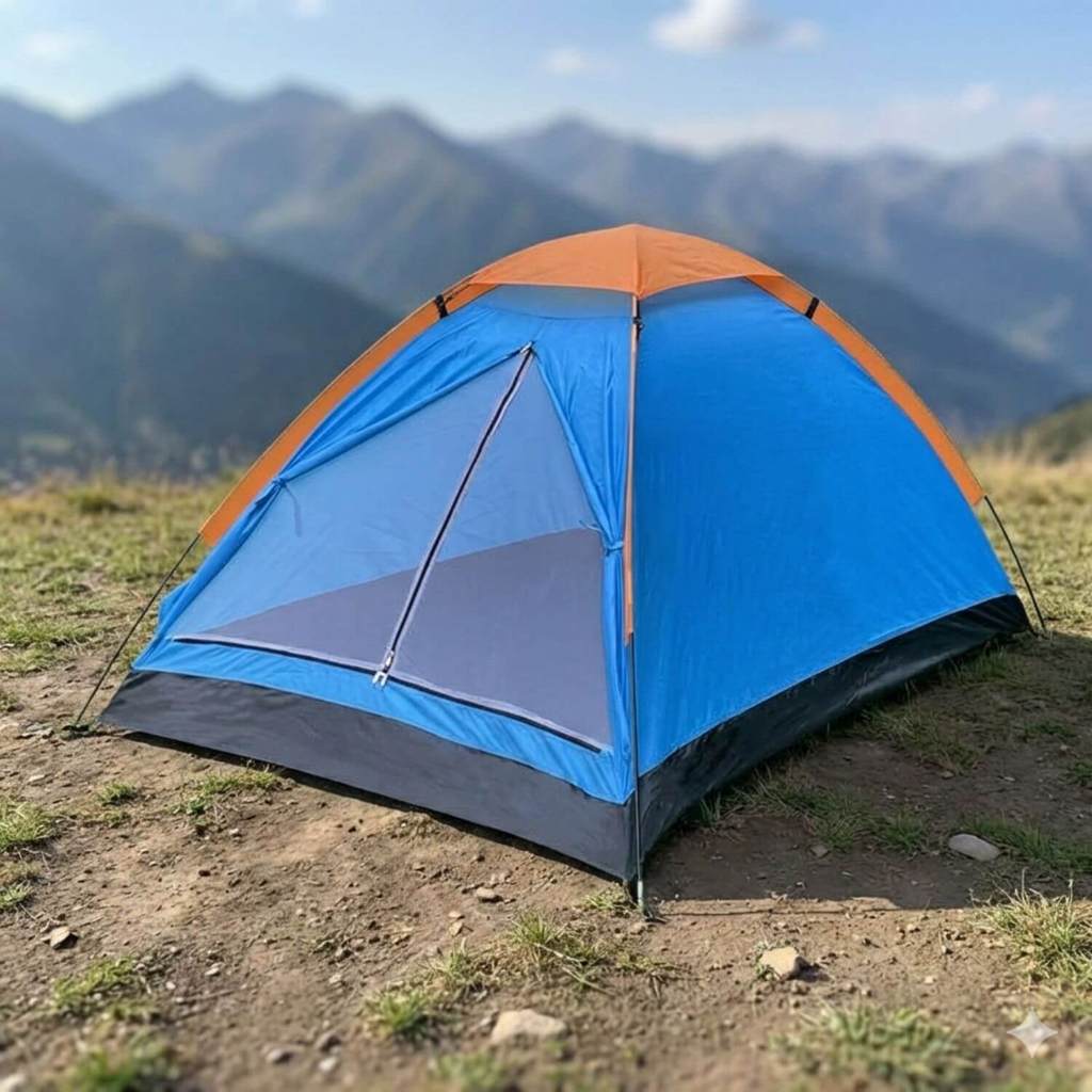 Barraca de Camping Portátil 2–3 Pessoas Leve Impermeável com Mosquiteiro e Bolsa de Transporte