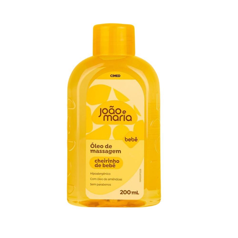 Óleo João e Maria Bebê Cheirinho de Bebê 200ml em Oferta na Shopee