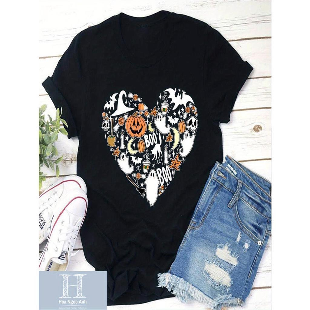 T-shirt Retro de Homem Happy Halloween Boo Boo Professor - Presente Educador Divertido com Design de Fantasmas, Morcegos