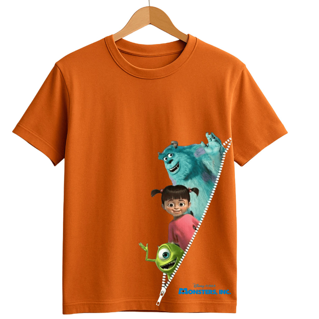 Camisa Infantil Monstros SA Diversas Estampas Unissex 100% Algodão