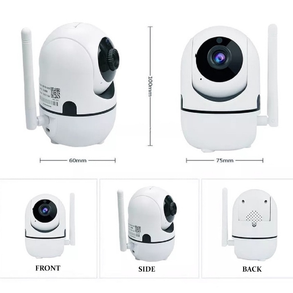 Câmera de Segurança Wi-Fi Full Color – Visão Noturna Colorida, IP44, Compatível com App Yoosee